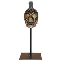 Zebra Gold Skull