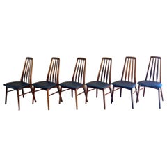 Set of 8 1960s Rosewood ‘Eva’ dining chairs by Nils Koefoed