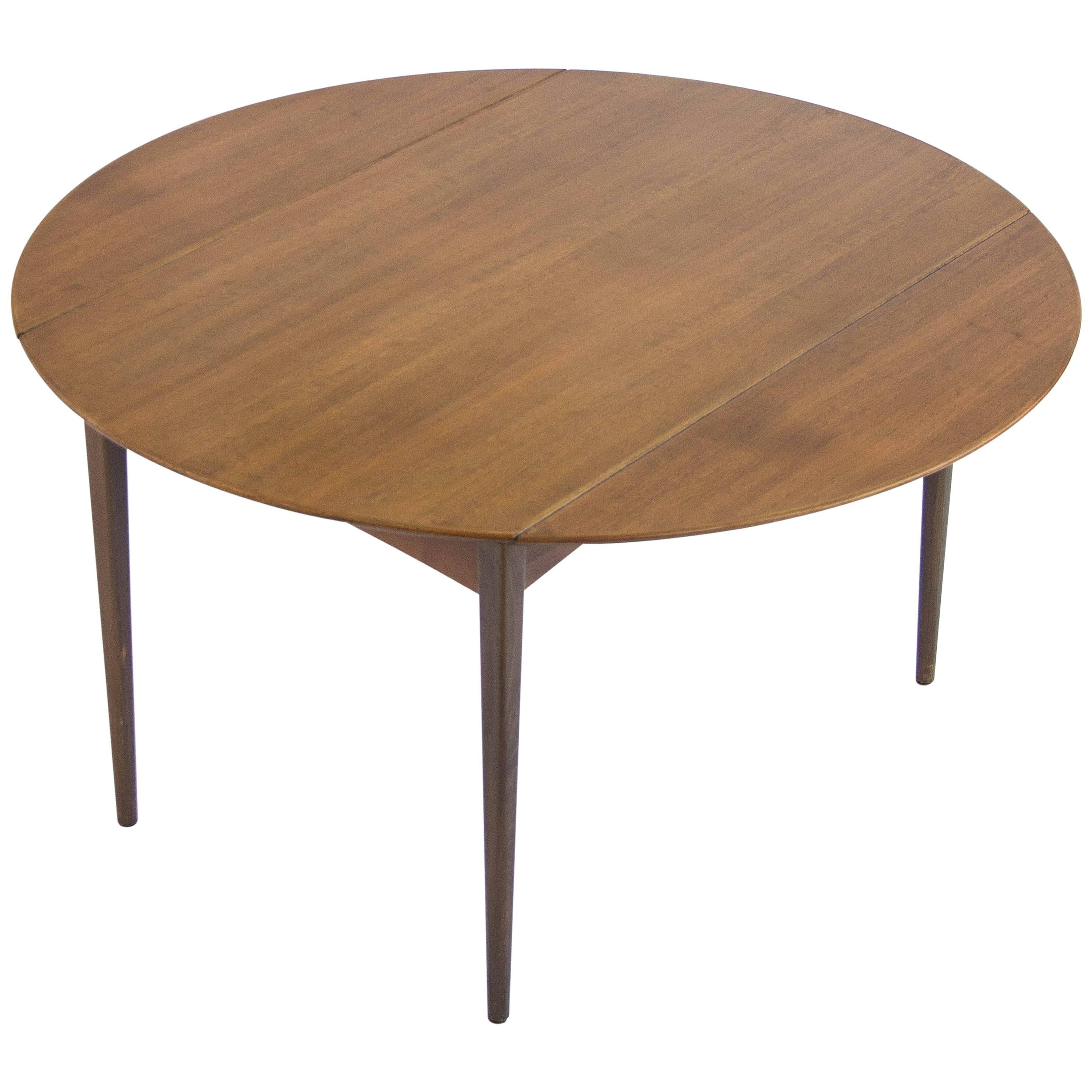 DUX of Sweden Round Drop Leaf Dining Table