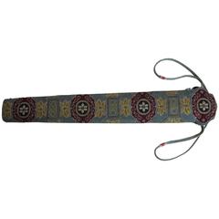 Antique 19th Century Chinese Petite Point Fan Case