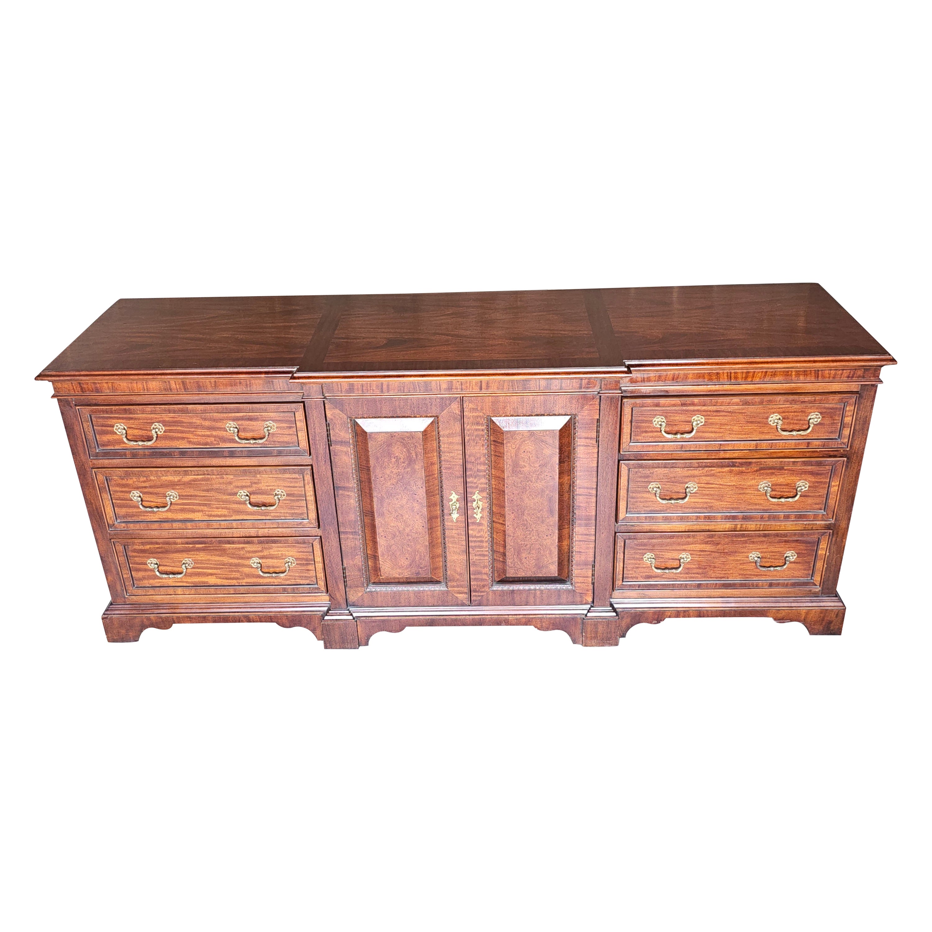 Century Furniture of Distinction Satin Mahogany Triple Dresser