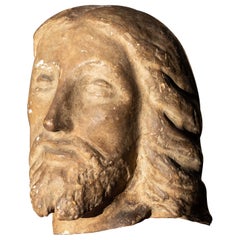 Scultura di Cristo Busto religioso, Francia Fine XIX secolo