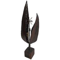 Mid Century Brutalist Steel Sculpture 11