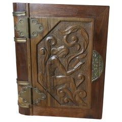 Eine seltene Art Nouveau geschnitzt Secret Safe Buch  Dies ist ein sehr attraktives Stück