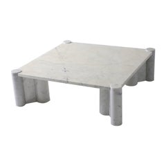 Gae Aulenti: Couchtisch „Jumbo“ aus Carrara-Marmor von Knoll (labeliert), 1965