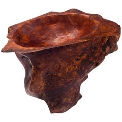 Large Burl Wood Catchall Sculpture Centerpiece 1960s 9