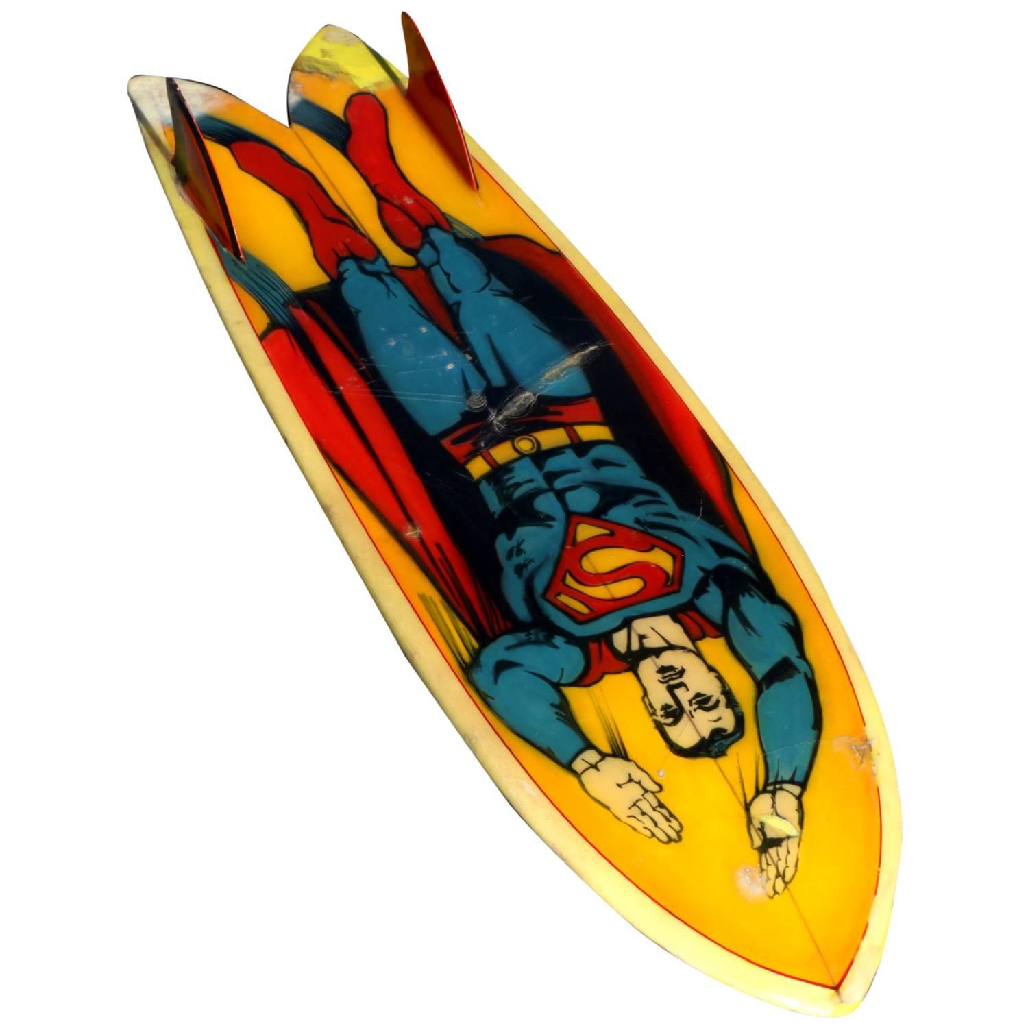 All Original 1970s Superman Pocket Rocket Surfboard