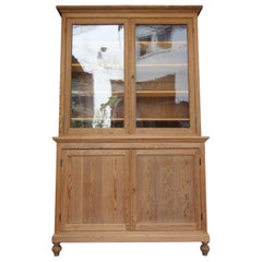 Antique Early 20th Century French Bookcase Cabinet