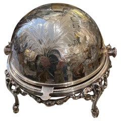 Vintage Silver Plate Domed Caviar Server