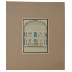 Pittura architettonica antica indo-persiana Mughal