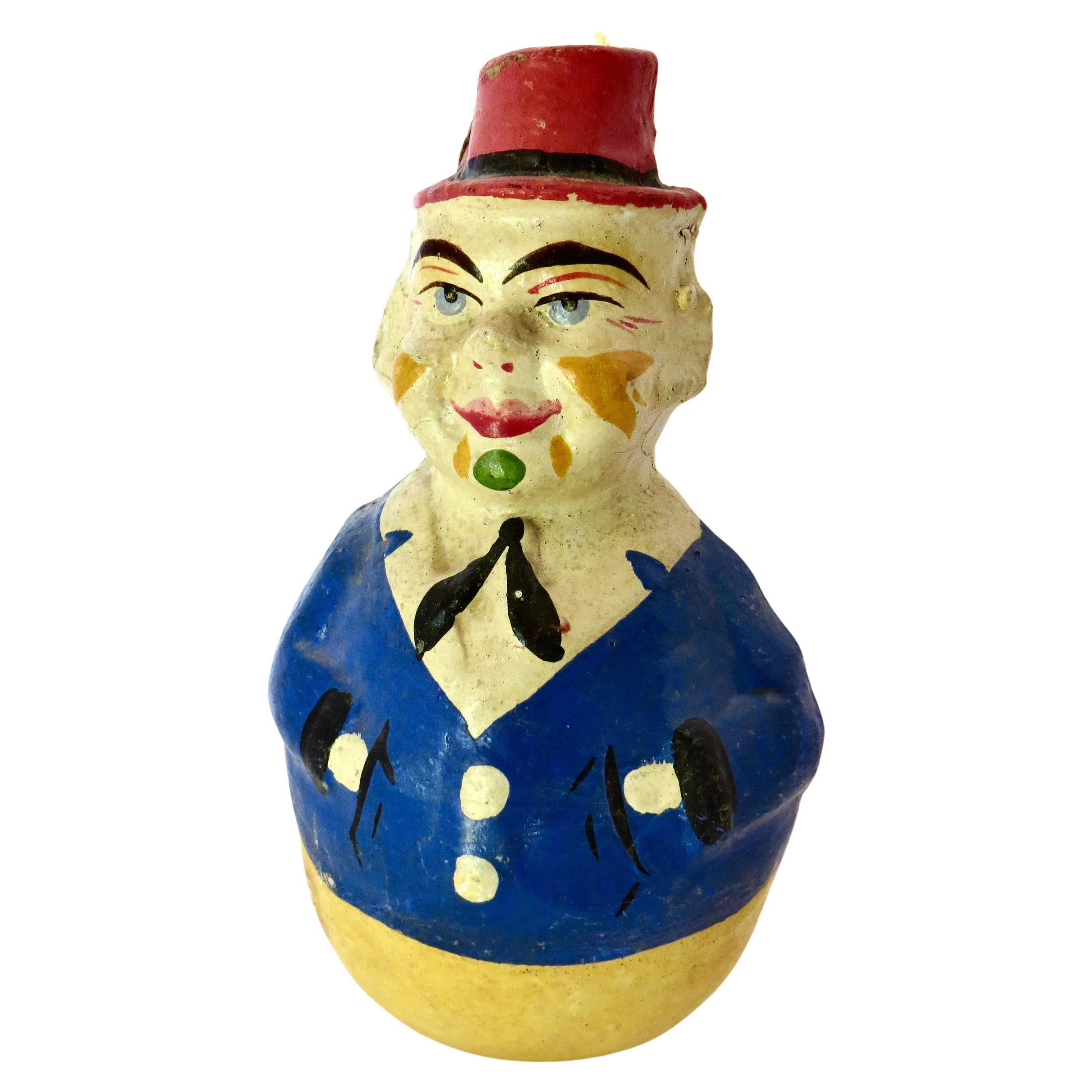 Roly Poly-Spielzeug „Dapper Clown“ im Vintage-Stil; selten. Deutschland um 1915 im Angebot