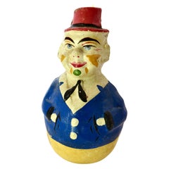 Vintage "Dapper Clown" Roly Poly Toy; Scarce. Germany Circa 1915