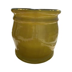 Maceteros Artesanales de Terracota Esmaltada de Gran Tamaño Color Liso Mediano