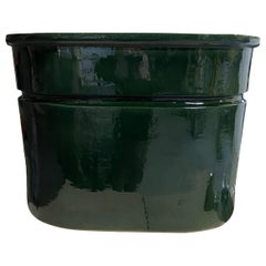 Handcrafted Oval glasierte Terrakotta Pflanzer Classic Verschiedene Ausführungen Avialable