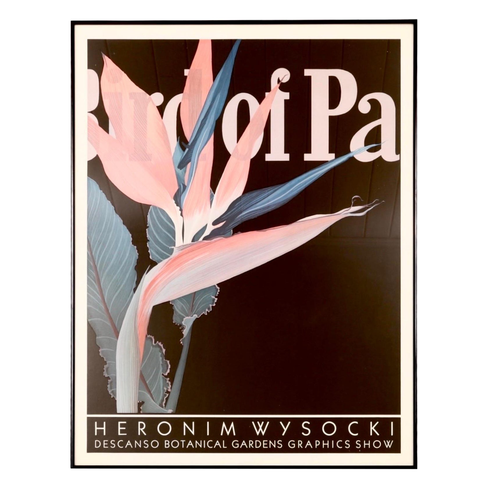 Descanso Botanical Gardens Framed Show Poster For Sale