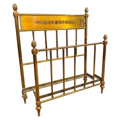 Struttura del letto francese in ottone del XX secolo di Albert Will