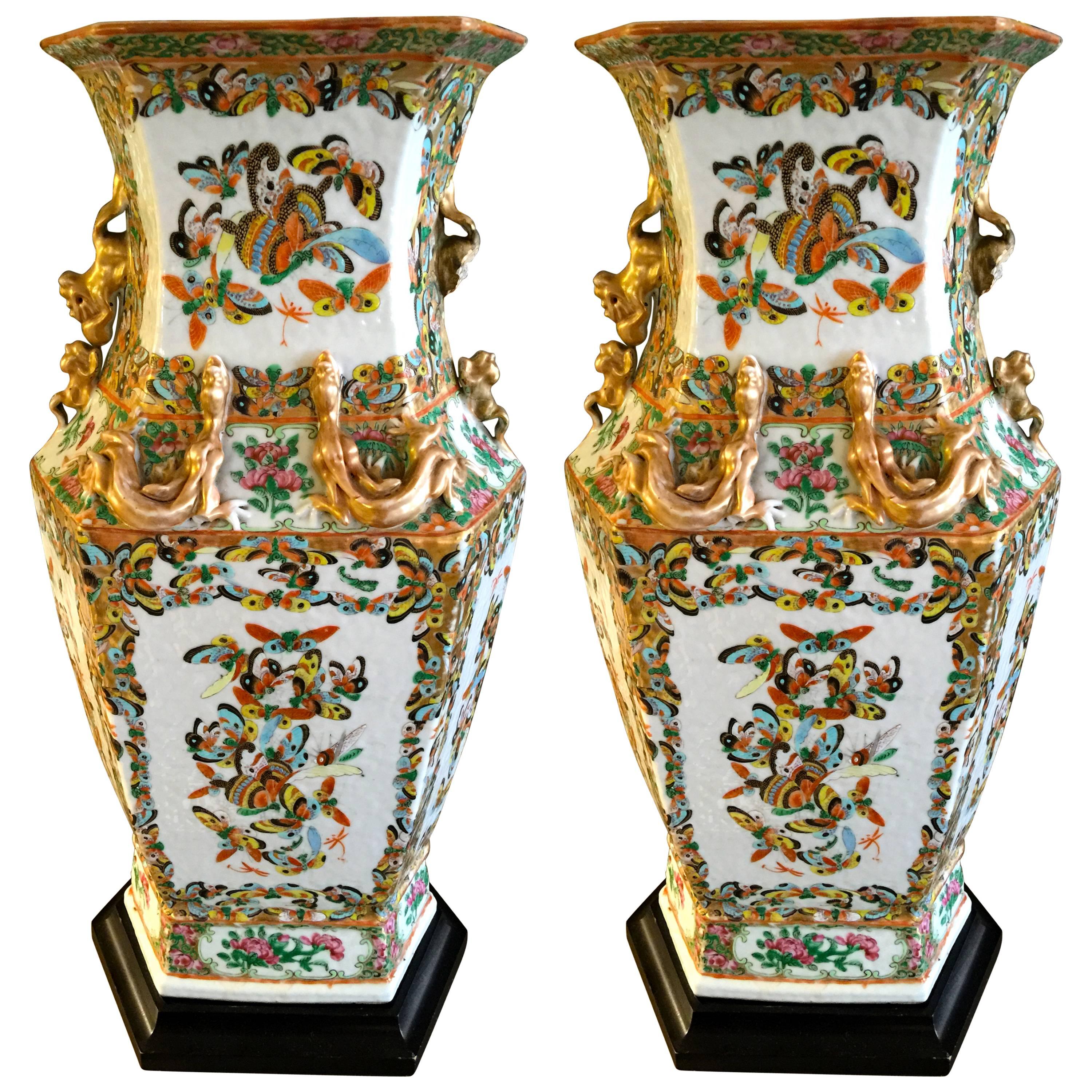 Pair of 18th Century Chinese Vases as Lamps