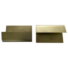 Set wall lamps Wave Brass designed in 1968
