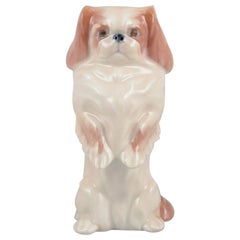 Royal Copenhagen, porcelain figurine of a standing Pekingese.
