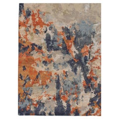Abstract Viscose Contemporary Handwoven Rug, 8' x 10'