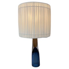 Lisa Johansson-Pape Lampada da tavolo in vetro artistico blu "Missis", Iittala / Orno 1950