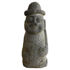 Old Korean stone figures/[Dol Harubang]/19th to 20th century/Stone guardian