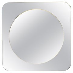 Rimadesio Rare Square Wall Mirror, Italy 1970s
