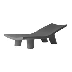 Elephant Grey Low Lita Lounge Chaise Longue by OTTO Studio