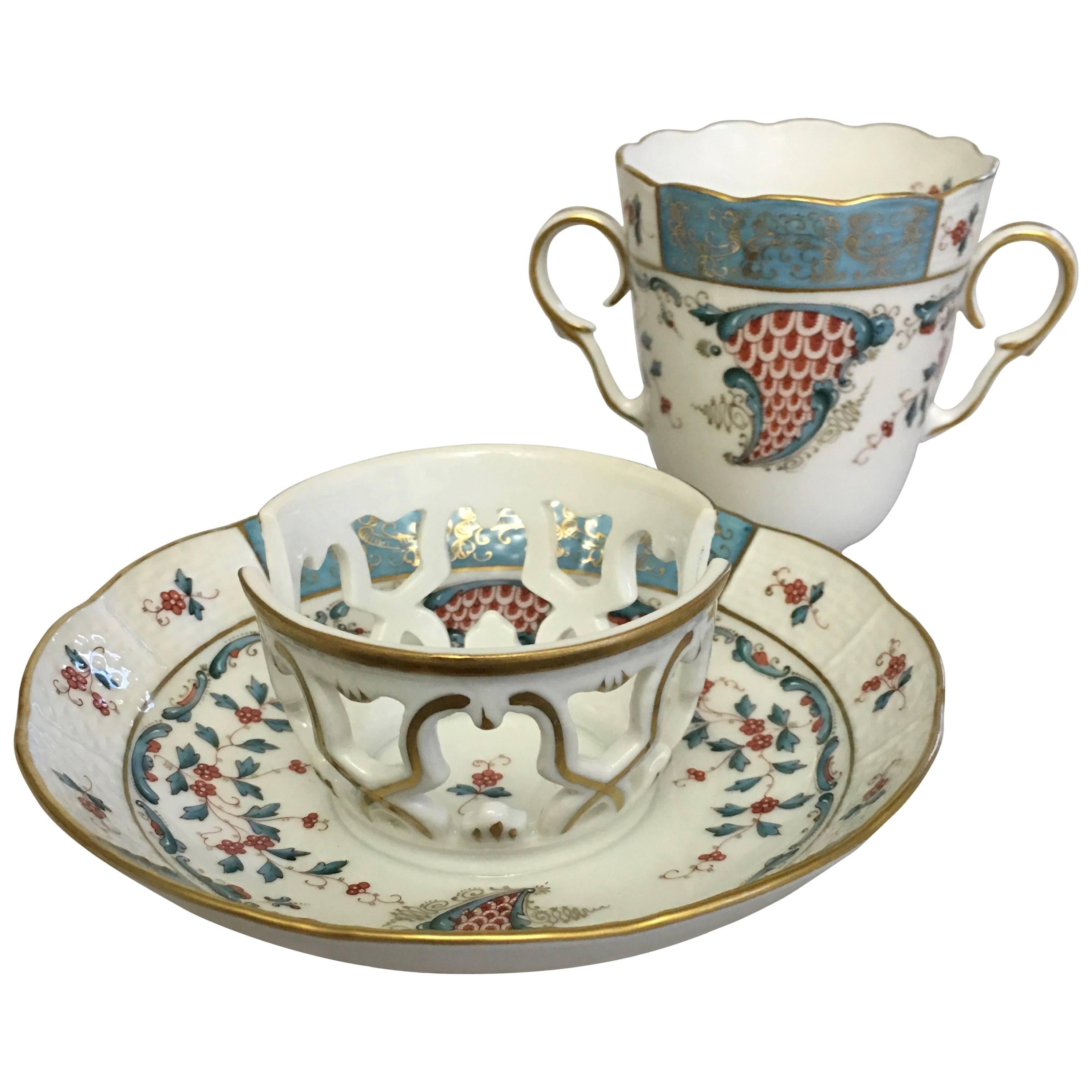 Herend Cornucopia TCA Chocolate Cup and Saucer 712 For Sale