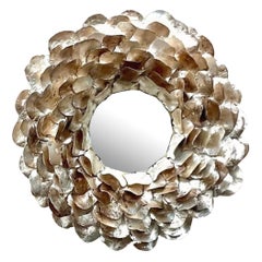 Vintage Coastal Made Goods Capiz Mirror