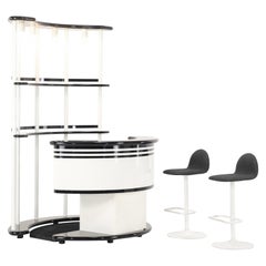 Dry Bar Stilglass by Donati Guzzini for Donati, Italy 1970's.
