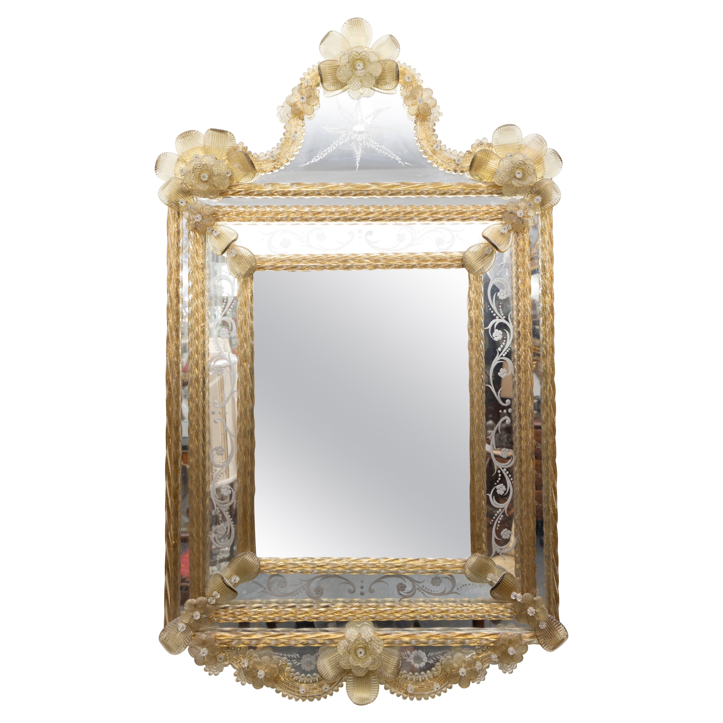 Vintage Italian Venetian Mirror