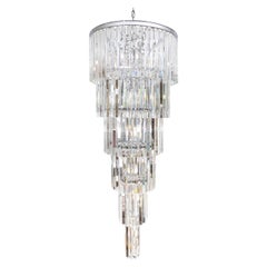 Circular Waterfall Six-Tier Crystal Chandelier