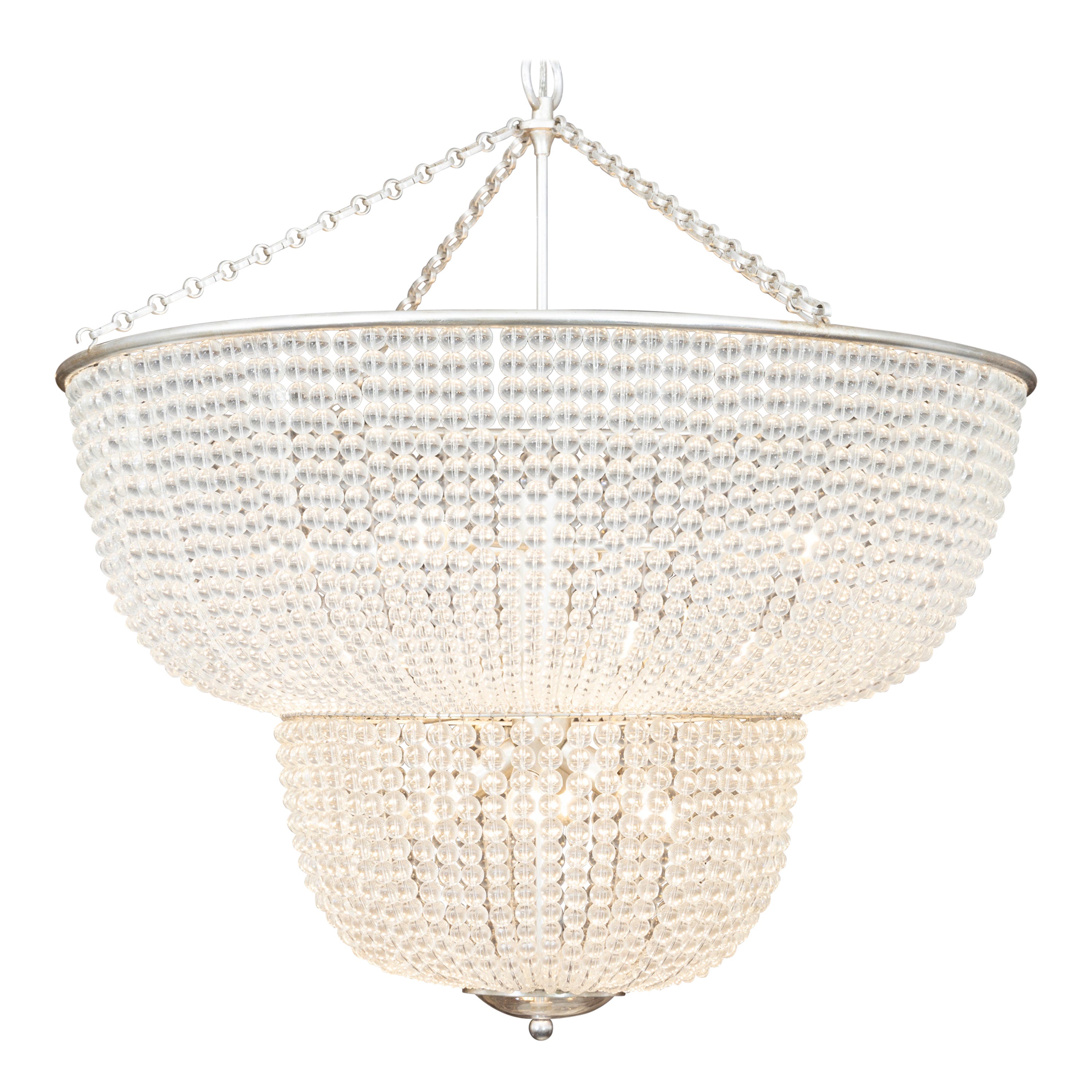 20th Century Circular Glass Chandelier