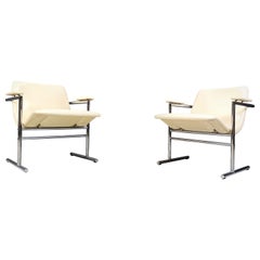 Pair of Oslo lounge chairs by Rudi Verelst, 1970s