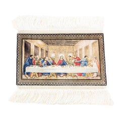 Tapis Hereke The Last Supper Design - Soie extrêmement fine