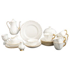 English Porcelain Assembled Service, 23 Pieces