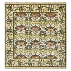 Alfombra marfil inspirada en William Morris