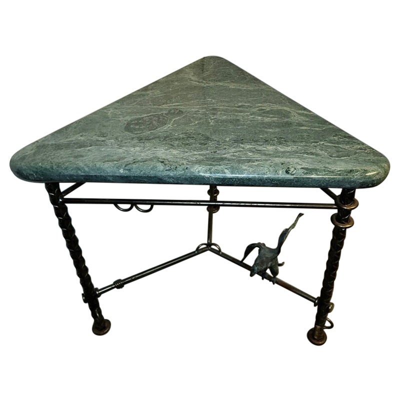 Marble, Steel, and Bronze Center Table by Ilana Goor