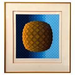 Victor Vasarely 1976 "Koskota" Serigrafia firmata e numerata