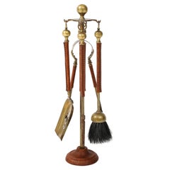 Herramientas para chimeneas de los años 50 de Jacques Adnet