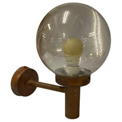 Lisa Johansson-Papé Outdoor Wall Lamp 140-015 , in Copper and Glass, Orno 1950s
