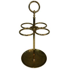 Round Brass Umbrella Stand