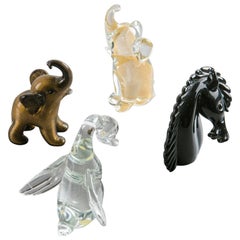 Animales de cristal de Murano de Archimede Seguso para Seguso Vetri d'Arte, Italia, años 50