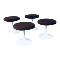 Midcentury Modern Design TULIP Stool set by Tamburin, Sweden 1970's
