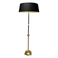Neoclassical Style Brass Floor Lamp in the Style of Maison Jansen