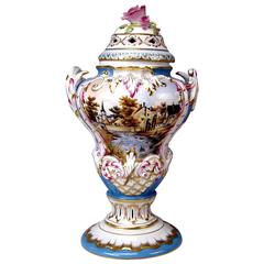 Herend Lidded Vase Picture Paintings by Istvan Lazar (1993), Height:14.76 inches 3