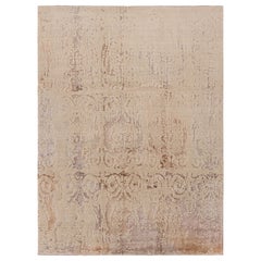 Alfombra moderna Rug & Kilim en beige-marrón con dibujo abstracto integral