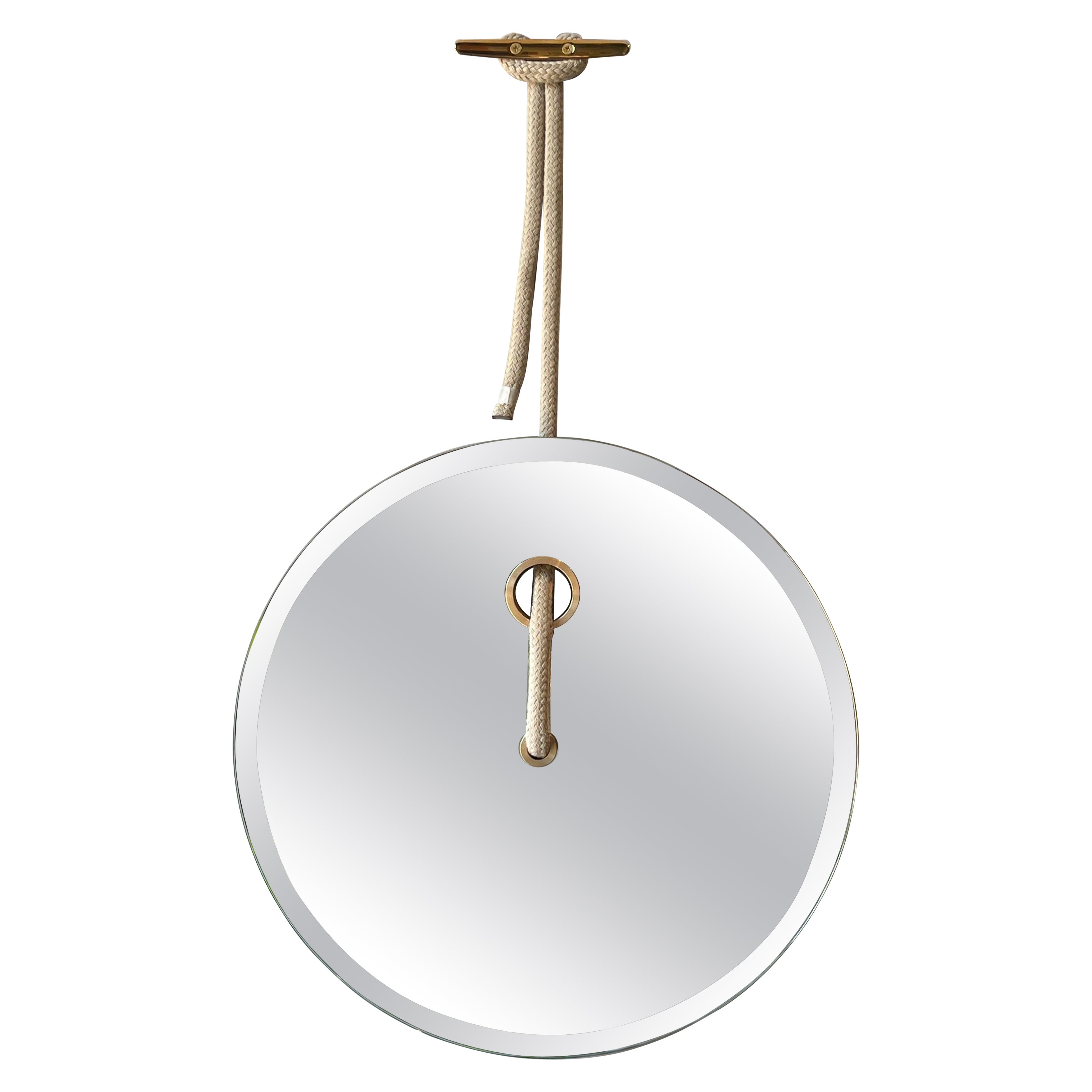 Hanging Nautical Circle Wall Mirror