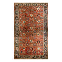 19. Jahrhundert N.W. Persischer Heriz-Teppich mit Harshang-Design